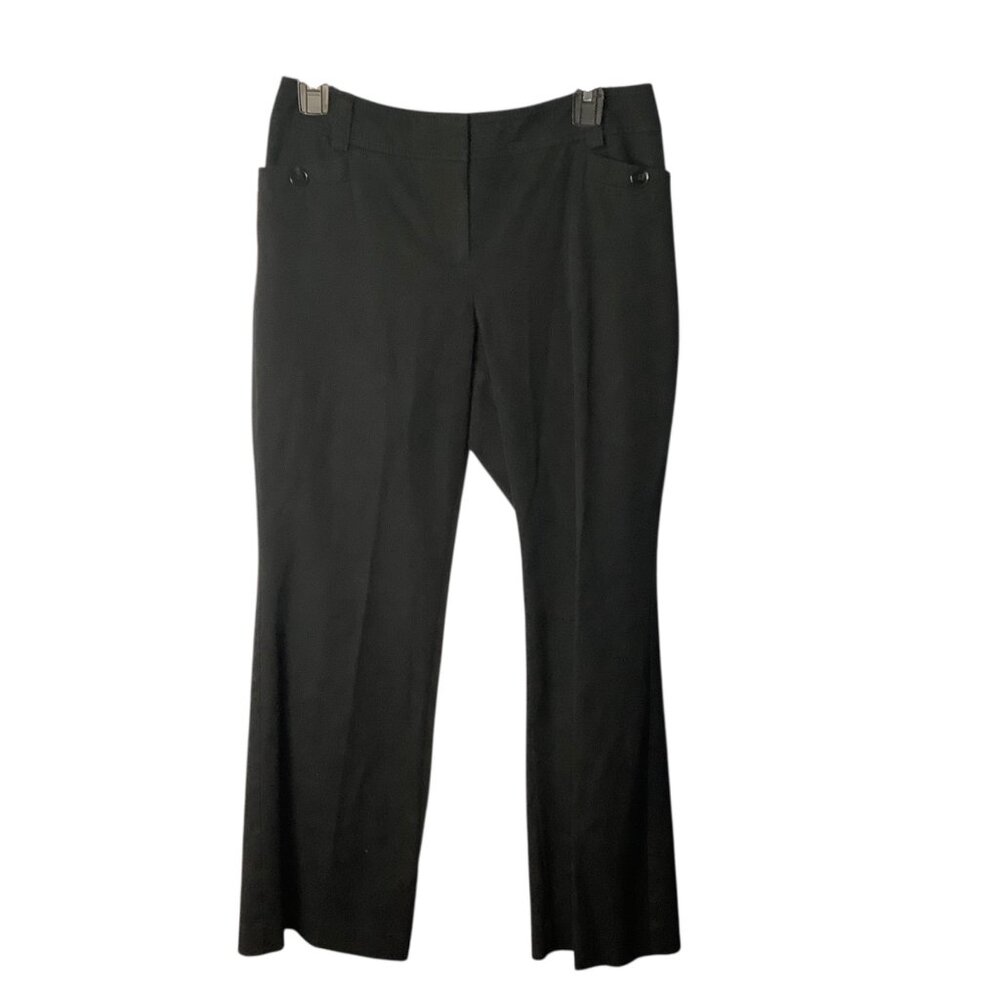 Ann Taylor Petite Curvy Fit Black Pants 4P‎ Cotton Blend